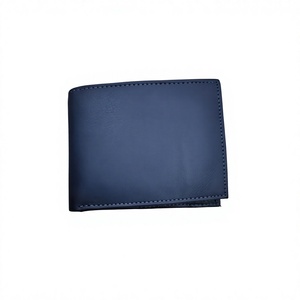 <b>Men's</b> Genuine Cow Calf Sheep Leather Open Closure Letter Embroidery Waterproof Pocket Purse Customized <b>Black</b> Fashion Premium BS - Product Image 3