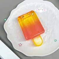 Jouet à presser en forme de crème glacée dégradée translucide réaliste, bâtonnet de glace en cristal, balle anti-stress, jouets sensoriels pour soulager l'anxiété
