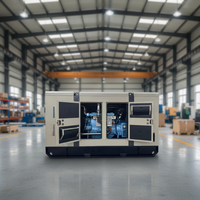 Groupe électrogène diesel refroidi par eau Weichai 100 kW 125 kVA, triphasé AC, type silencieux et châssis ouvert, démarrage 24 V CC, usage domestique