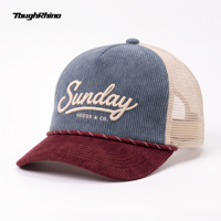 Casquette de camionneur à 5 panneaux, impression personnalisée professionnelle, Logo brodé, maille, mousse de qualité supérieure