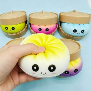Juguete de descompresión de rebote lento con forma de bollo grande, simulación de Cha Siu Bao, para liberar la tensión, al por mayor - Product Image 2