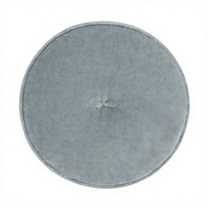 Coussin rond moderne en velours de luxe, coussin décoratif circulaire pour canapé, lit et assise au sol, coussin en forme de disque - Product Image 3