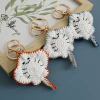 2025 nouveau porte-clés Animal créatif océan Manta pendentif à breloque mignon Anime peluche 3D porte-clés poisson porte-clés