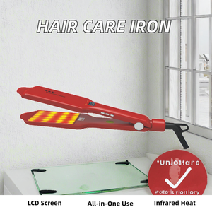 Điện siêu âm hồng ngoại chăm sóc tóc sắt & ép tóc <span class=keywords><strong>LCD</strong></span> hiển thị gốm MCH tấm cho hộ gia đình khách sạn sử dụng 1 năm bảo hành - Product Image 2