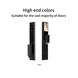 Tuya <b>WiFi</b> <b>Smart</b> Lock Model A11 Palm Vein Face Fingerprint Recognition Anti-theft Aluminum <b>Camera</b> HD Screen Entry Wood Door - Product Image 3