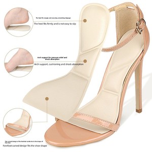 <span class=keywords><strong>Demi</strong></span>-semelles en cuir PU à talon haut, autocollantes, antidérapantes, coussinets souples absorbant les chocs <span class=keywords><strong>pour</strong></span> femmes - Product Image 2