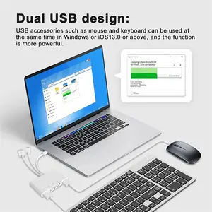 USB-Adapter 5 In 1 Typ C Android IOS Flash-Laufwerk SD/TF-Kartenleser Adapter für iPhone Ipad Macbook Laptop Xiaomi Samsung