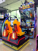 Machine de jeu d'arcade simulateur dynamique de tir à 2 joueurs, thème Trésor Pirate, à monnayeur