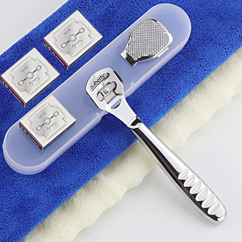 Rimozione del callo del File del piede (scatola di plastica + 30 pz lame)