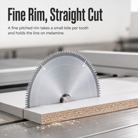 Lame de scie circulaire TCT à pas fin ANGHUA, à pointe en carbure, pour la découpe de panneaux de bois sur scie à table, vente en gros