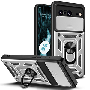 Custodie per Smartphone per Google Pixel 10 9 8 7 6 Pro XL 5G 8A 7A custodie per anello antiurto supporto per fotocamera scorrevole robusta per telefono <span class=keywords><strong>cellulare</strong></span> - Product Image 1
