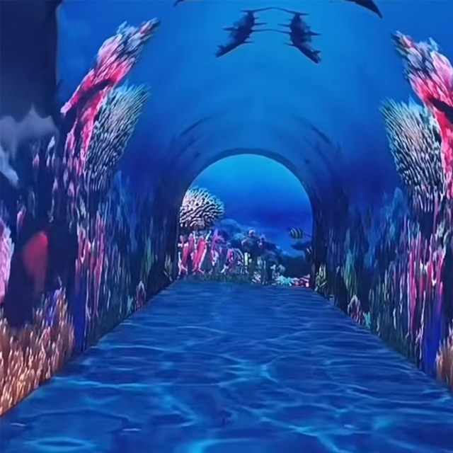 Immersive Interactives Videos Walls LED Display Curved LED Tunnel Micro LED Screens