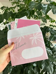 Thấp moq sang trọng tùy chỉnh kinh doanh in logo Kraft Giấy Cảm ơn bạn thẻ bên trong bao bì phong bì - Product Image 4