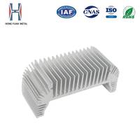Dissipateur thermique LED COB personnalisé, machine CNC, série 6063, dissolvant thermique en aluminium extrudé, tempérament T5, radiateur pour le domaine électronique