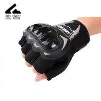 Gants de moto sans doigts coupe-vent Accessoires de sports motorisés unisexes Été Noir pour le ski