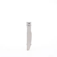 Couteau pliant utilitaire de camping en titane gris argenté, léger, durable, moderne, pour la vaisselle de plein air, logo personnalisable, sablé