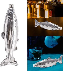 Botella de Licor Portátil de Acero Inoxidable con Forma de Pez de 5oz, para Viajes y Campamentos, Venta al Por Mayor - Product Image 2