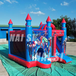 Castillo Inflable Comercial con Tobogán, Casa de Brinco Inflable, Ciudad de Diversión, Tobogán Inflable para Niños para Eventos y Fiestas - Product Image 5