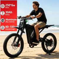 Bicicleta eléctrica FRIKE GT8000 todoterreno de aleación de aluminio con doble amortiguación para adultos, bicicleta eléctrica de cross.