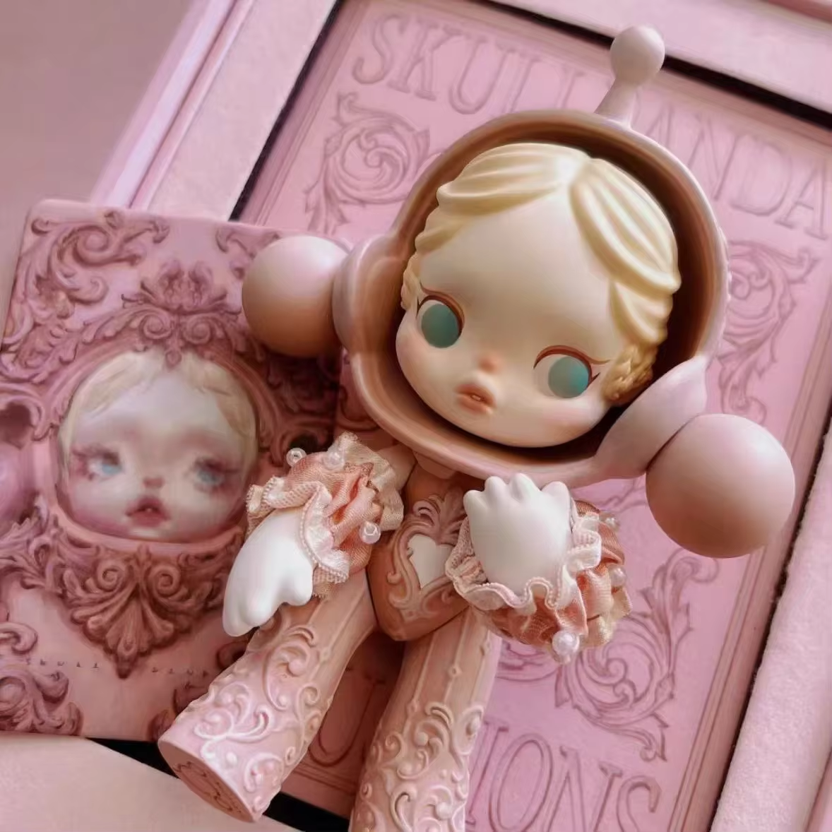 Zimomo 40cm Flip with Me and Mokoko Angel Labubu Vinyl Dolls