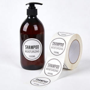 ملصقات لاصقة مقاومة للماء بتصميم مخصص وشعار العلامة التجارية لتغليف الشامبو بسعر الجملة - Product Image 5
