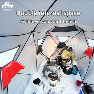 Carpa de Pesca en Hielo Transpirable y Anticondensación, Refugio Aislante y Resistente al Viento con Ventanas de Ventilación para Pesca Prolongada - Product Image 4