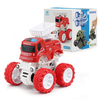 Dublör Off Road Araç Mühendislik Oyuncağı Erkek Çocuklar İçin Manuel Kontrol Karikatür Şekli 4-6 Yaş Bilim Mühendislik Oyuncağı