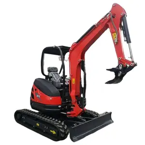 Excavadora pequeña de motor diésel, miniexcavadora de 2,5 t, china, precio barato