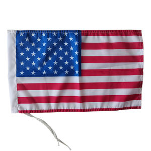 Drapeau de fenêtre de voiture de pays suspendu noir rouge américain pour accessoires diplomatiques - Product Image 4