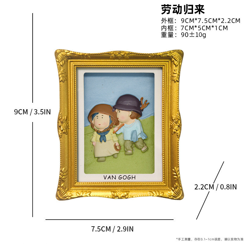 Labor-return-themed photo frame-refrigerator magnet-decorative