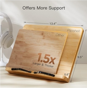 Tre cuốn sách đứng, lớn Cookbook đứng đọc sách chủ với 5 điều chỉnh chiều cao - Product Image 4