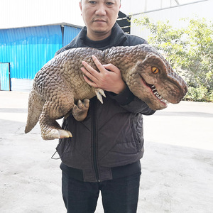Cuộc sống Kích thước thực tế Khủng long <span class=keywords><strong>Trex</strong></span> animatronic T Rex bé khủng long tay con rối để bán - Product Image 4