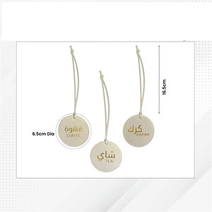 PU da dallah cà phê nồi da TAG cà phê nhãn trà ấm trà & chai rượu vang treo tag túi quyến rũ da EID <span class=keywords><strong>al</strong></span>-adha Quà Tặng - Product Image 6