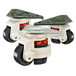 60F 80F 100F Nylon Industrial Nivelamento Rodízios Altura Ajustável Triângulo Placa Rodas Heavy Duty para Bancadas de Máquinas - Product Image 1