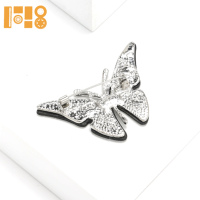 Nouvelle mode papillon broche Texture coquille d'ormeau naturel personnalisé eau diamant manteau vêtements broche fête de mariage
