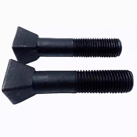 Vis à tête carrée pour concasseur à cône, acier au carbone grade 8.8, oxyde noir, M16 à M36, pour fixation de mousses et de revêtements concaves