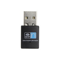 Adaptateur WiFi 11N 300M avec antenne externe, clé réseau sans fil USB2.0 pour ordinateur portable, logiciels et matériel informatiques