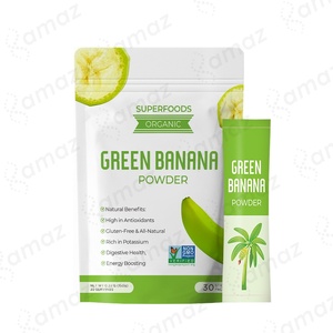 Amaz nhãn hiệu riêng hữu cơ màu xanh lá cây chuối bột bột để Nướng Nấu ăn ruột hỗ trợ sức khỏe đóng gói Bột bổ sung dinh dưỡng - Product Image 1