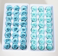 Boîte cadeau personnalisée de roses éternelles, fleurs réelles préservées, décoratives, pour toujours