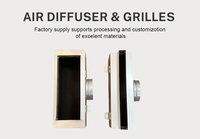 Diffuseur linéaire standard en acier galvanisé pour climatisation CVC, grille d'air moderne avec plénum – Grande Vente