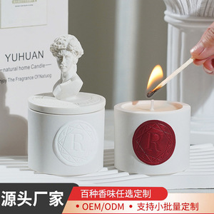 Vela aromática Northern Mu de cera de soja en forma de taza con logo para decoración del hogar - Product Image 4