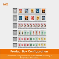 Distributeur automatique de boissons et de collations réfrigérées avec fonction SDK, écran tactile, refroidissement par compresseur, Wi-Fi intégré, fabricant chinois