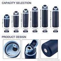 Grosir Pabrik 16oz 19oz 24oz 32oz Cangkir Kopi Stainless Steel Lapis Ganda Bebas BPA Botol Air Termos Vakum Dingin