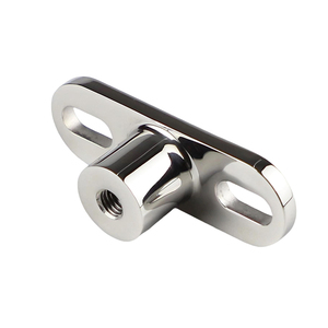 Base de support <span class=keywords><strong>fixe</strong></span> à ressort à gaz en acier inoxydable 304, finition miroir haute brillance, avec support de montant M10 et coussin de pression hydraulique pour camping-car et <span class=keywords><strong>bateau</strong></span> - Product Image 3