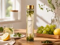Mini pot de stockage en verre borosilicate transparent avec bouchon à vis, tube en verre borosilicate transparent avec marquage à chaud, boîte de 100 pièces