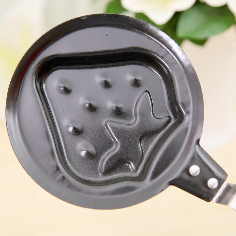 DIY Cartoon Frying Pan hanging hole and plastic handle Star shaped frying pan