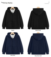 Sweat à capuche zippé intégral pour homme, 480 g/m², polaire ultra épais, coupe oversize, streetwear, logo personnalisé, veste unisexe, tenues en gros