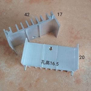 ฮีทซิงค์อะลูมิเนียม 42x17x20 มม. แบบสองขา สำหรับ TO220 MOSFET SCR 7805 ไดโอดซีเนอร์ ระบายความร้อน - Product Image 1