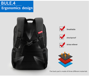 กระเป๋าเป้กันน้ำ <span class=keywords><strong>Tigernu</strong></span> T-B3399 ป้องกันการโจรกรรม ดีไซน์เรียบง่าย สำหรับผู้ชาย ใส่แล็ปท็อปได้ พร้อมพอร์ตชาร์จ USB - Product Image 5