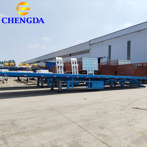 2025 Trung Quốc nhà máy Giá 60 tấn 3 trục 20ft 40ft phẳng <span class=keywords><strong>Trailer</strong></span> bán <span class=keywords><strong>container</strong></span> <span class=keywords><strong>Trailer</strong></span> phẳng <span class=keywords><strong>Trailer</strong></span> cho bán - Product Image 3